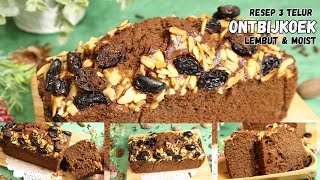 Resep kue Ontbijkoek Lembut dan Moist dengan 3 Telur saja [upl. by Luthanen]