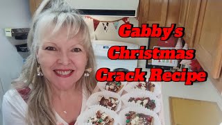 Im addicted to Christmas Crack recipe kid friendly movie night snacks Gabby journey 1000 subs [upl. by Karsten]