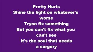 Beyonce  Pretty Hurts Lyrics [upl. by Ekalb]