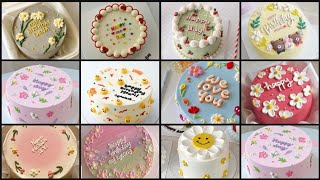 Korean Cake Decoration ideas  Cute Korean Cake Design  Korean Cake Images [upl. by Columba647]