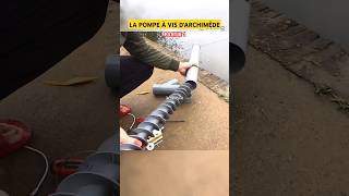 LA POMPE À VIS DARCHIMÈDE shortvideo shorts pump archimedes water drainage sea innovation [upl. by Teyugn]