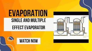 Evaporation Singleeffect and multipleeffect evaporators [upl. by Ainna]