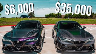 Battle of the Giulia GTAm Kits 6000 vs 35000 [upl. by Adamis]