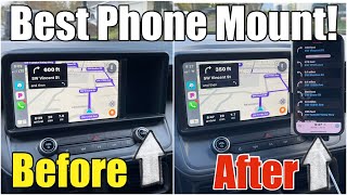 Best Phone Holder For The New Ford Maverick  DIY Cubby Grid Phone Mounting Installation amp Review [upl. by Eleumas]