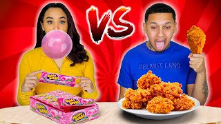 CRISPY VS STRETCHY FOOD CHALLENGE [upl. by Ana]