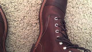 Red Wing Iron Ranger 8111 Boots Break In  Day 2 [upl. by Nuy]