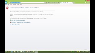 How to Remove Internet Explorer Security Certificate error [upl. by Euqinomahs]