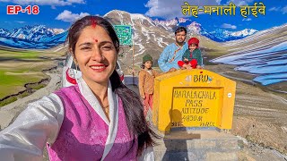 EP18 Ladakh Nyoma  baralacha  Pang  sarchu  Suraj taal deepak taal Darcha  Leh Manali Road [upl. by Aneliram]