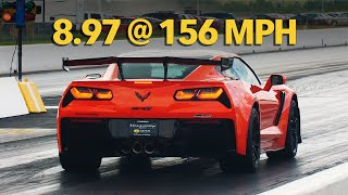 897  156 MPH 2019 ZR1 Corvette 14 Mile [upl. by Whitnell]