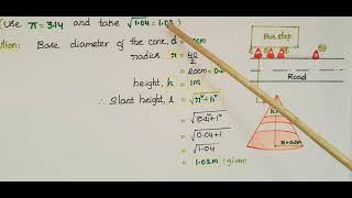 Q8Ex133Ncert A bus stop is barricaded from the remaining part of the road by using 50 hollow [upl. by Llenreb]