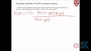 Week 3  EXAMPLE SENSITIVITY SPECIFICITY PPV NPV [upl. by Adila]