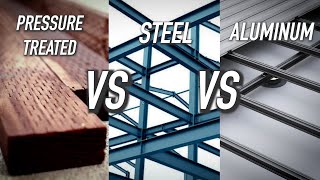 Pressure Treated VS Steel VS Aluminum Framing Outdure Pt 2  Dr Decks [upl. by Kingsly]