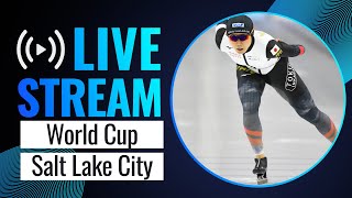 LIVE  World Cup session  Salt Lake City 2024  SpeedSkating [upl. by Annahs]