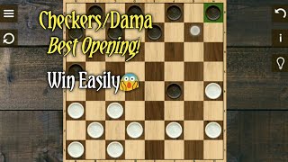 CheckersDamaBest opening trap  Tips and Tricks easy win [upl. by Ytsirc]