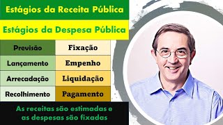 Estágios da receita Estágios da despesa Orçamento Receita orçamentária Despesa orçamentária [upl. by Narra]