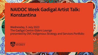 NAIDOC Week  How Elders inspire artist Konstantina Kate Constantine [upl. by Darra131]