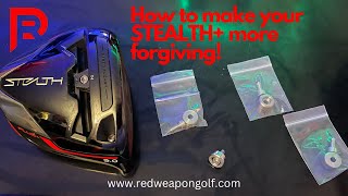 The SECERET on how to make your TAYLORMADE STEALTH PLUS driver more forgiving [upl. by Eliath293]