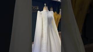 Pelerinli tesettür gelinlik tesettür weddingdress robedemariée bridal [upl. by Jobie]