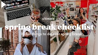 spring break checklist ♡ fun things to do during spring break springbreak2023 [upl. by Cinimmod889]