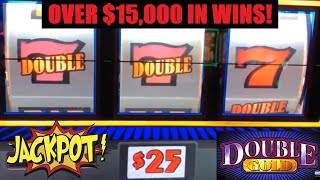 HUGE WINS Best of Double Gold Win after win Jackpots Handpays High Limit slots [upl. by Blanche]