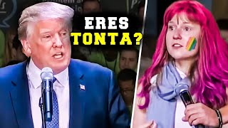 DONALD TRUMP desafiando y DESTRUYENDO a la cultura WOKE [upl. by Chicky]