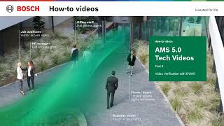 Bosch Security  AMS 50  Part 9 Video Verification with BVMS [upl. by Ettegirb]