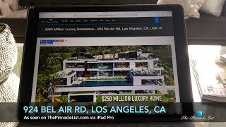 Luxury Dream Home Architecture  924 Bel Air Rd Los Angeles CA USA 🇺🇸 [upl. by Annael705]