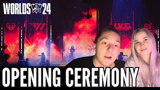 League of Legends Opening Ceremony Reaction Worlds 2024 [upl. by Damien]