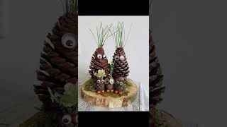 PINECONE IDEAS 738 diys pineconedecor artsandcrafters artsandcrafts artwork [upl. by Ronnica]