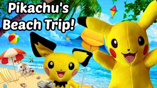 Pikachus Beach Trip  Pokemon Plush Pals [upl. by Cheyney]