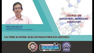 Lecture 10  Nitric acid Ostwald process and uses [upl. by Enorel645]