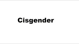 What does cisgender mean [upl. by Atirahc]