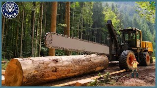 199 Incredible Fastest Big Chainsaw Cutting Tree Machines ▶10 [upl. by Aisatsanna]