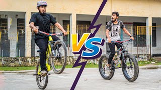 FAT BIKE VS MTB CYCLE FAST RACE faiyazfaisal Vs AkibAhmed [upl. by Nyladnarb]