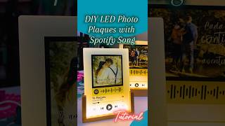 DIY LED Plaque with Spotify Tune sublimation giftidea pydlife [upl. by Ennovihc944]