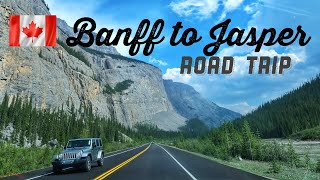 DRIVING FROM BANFF TO JASPER CANADA [upl. by Tracy567]