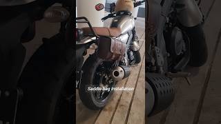 XSR 155 side saddle bag mod DIY installation tutorial xsr yamahaxsr155 xsr155 motorcycle [upl. by Nary]