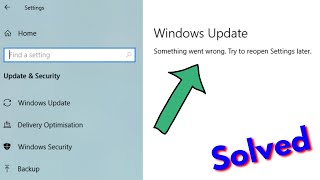 Fix something went wrong try to reopen settings later windows update  Problem Solved [upl. by Haroppiz907]