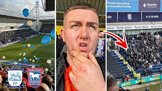 FANS CAUSE CHAOS amp 4000 TOWN FANS LEFT FRUSTRATED as PRESTON beat IPSWICH 32 [upl. by Gurevich]