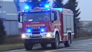 Gefahrguteinsatz mit Chlorgas in Schmölln 29022016 ANFAHRT  EINSATZSTELLE [upl. by Asyral861]