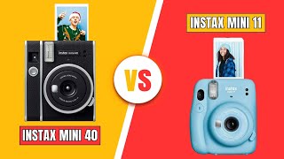 Instax Mini 40 Vs Mini 11 Which Instant Camera is Best [upl. by Iru]