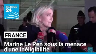 France  Marine Le Pen sous la menace dune inéligibilité • FRANCE 24 [upl. by Sidnak665]