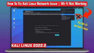 Fix Kali Linux Internet Connection  Kali Linux WiFi Not Working [upl. by Andree]