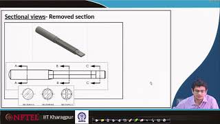 Lecture 47 Sections and Sectional Views Contd  Hindi [upl. by Ainolopa]