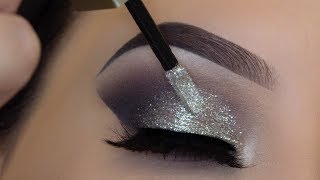 5 Minute Glitter Eye Makeup  Easiest Glitter Look Ever [upl. by Alaehcim197]