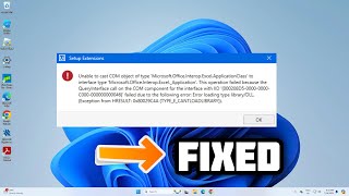 FIXED Unable to cast COM object of type MicrosoftOfficeInteropExcelApplication error  2024 [upl. by Edeline]