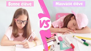 Bonne élève vs mauvaise élève BACK TO SCHOOL SKETCH KIARA PARIS 🌸 [upl. by Ria794]