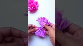 DIY Tissue Paper Flower Tutorial [upl. by Dnalkrik]