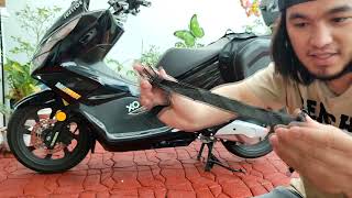 komine saddle bag test for honda pcx150 [upl. by Dacia]