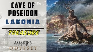 Cave of Poseidon Lakonia  Loot Treasure Location  ASSASSINS CREED ODYSSEY [upl. by Razec540]